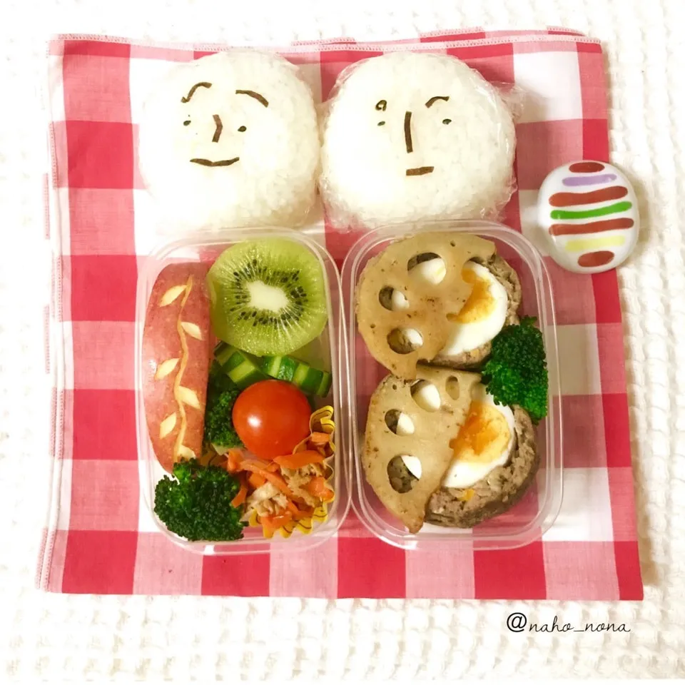 娘弁当 その4 塩顔おにぎり弁当|naho_nonaさん