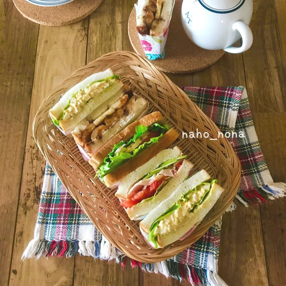 夫に食べにくいと言われたサンドイッチ弁当|naho_nonaさん