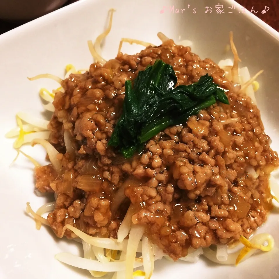 もやしの挽肉あんかけ♬丼ぶりにしても美味しいよ〜☆彡|ma-chanさん