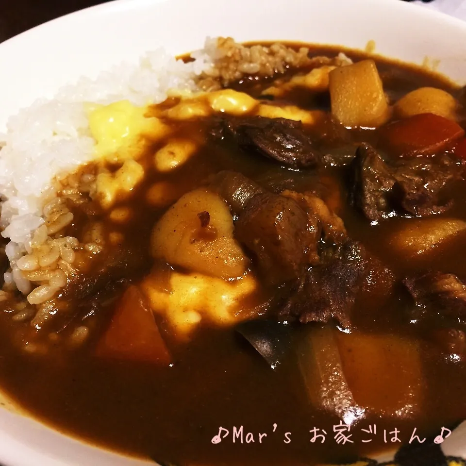 Snapdishの料理写真:とろとろ〜♪お肌ぷるんっ(〃∇〃)♡牛筋カレー☆|ma-chanさん