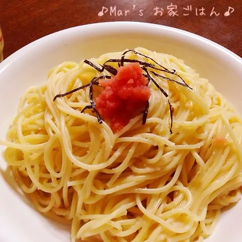 息子くんランチ♪豆乳でたらこパスタ♪|ma-chanさん