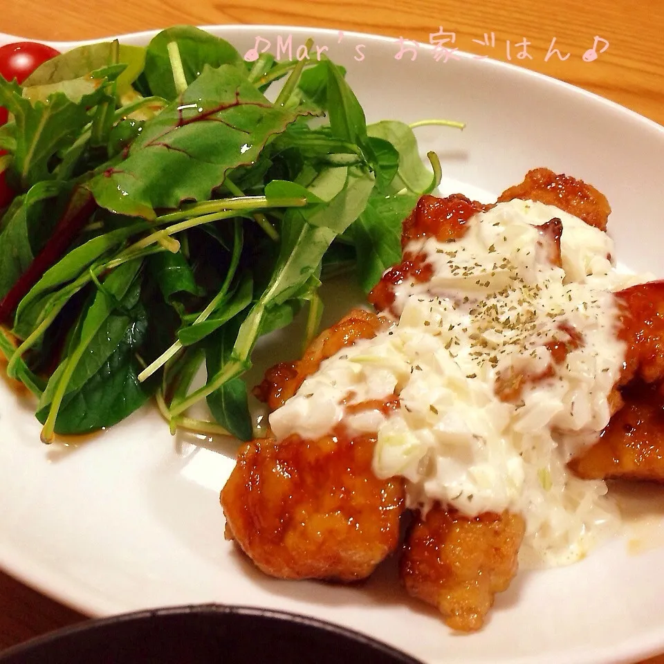 フライパンで焼くだけ★鶏胸肉で♪チキン南蛮☆|ma-chanさん