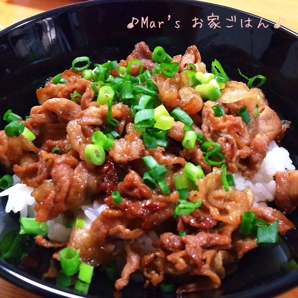 こま切れ肉で☆スピード豚丼♪|ma-chanさん