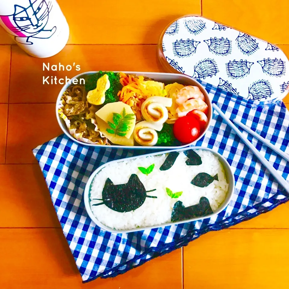 かくれんぼネコたん弁当♡作り置きで作りました|naho_nonaさん