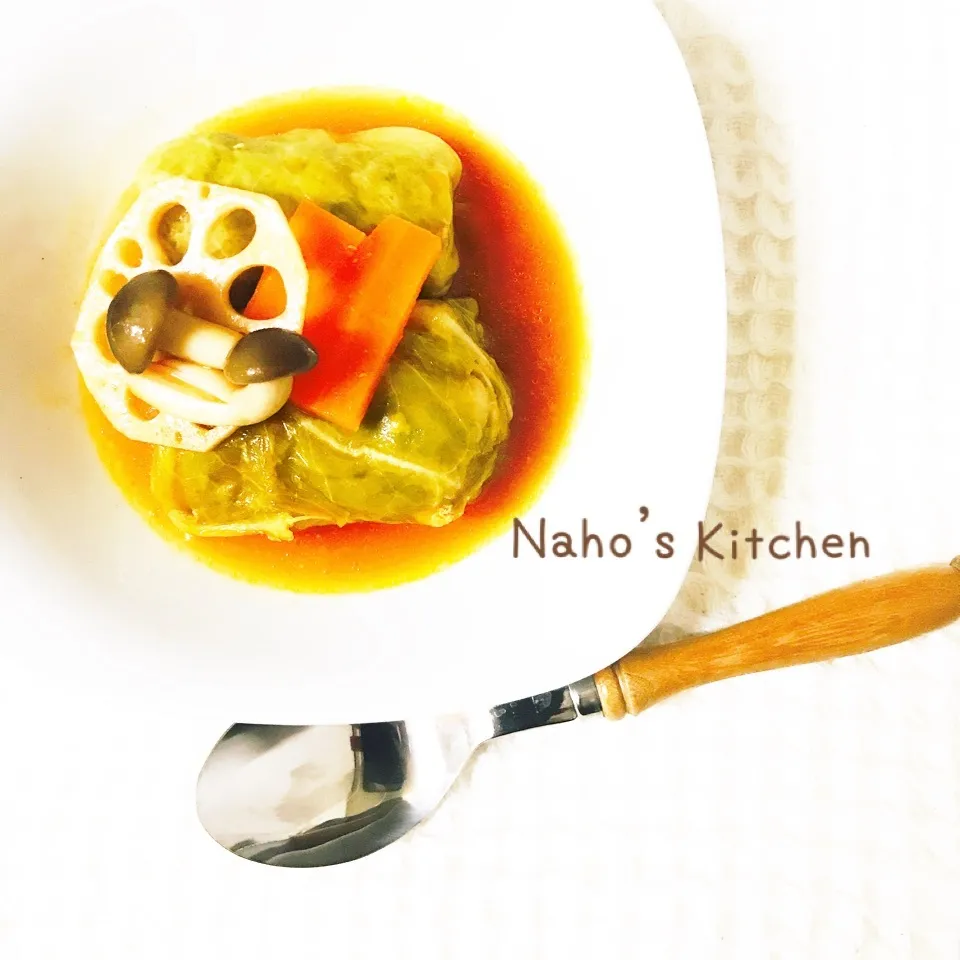 野菜ジュースで簡単ロールキャベツ♡巻き方レシピ有り|naho_nonaさん