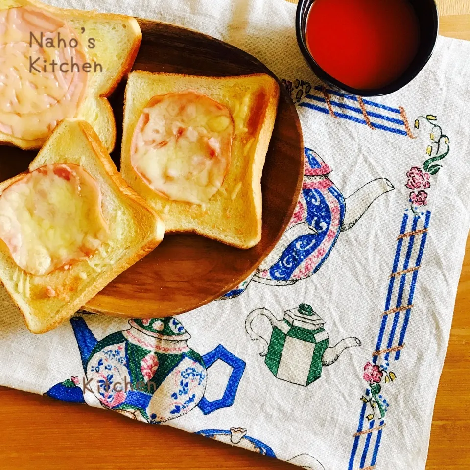 朝食♡ただの明太子ハムチーズトースト|naho_nonaさん