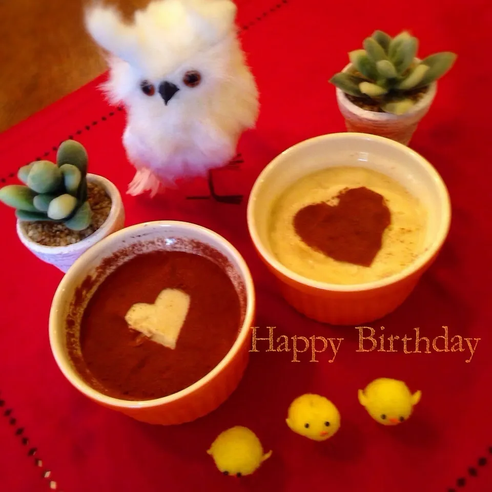 Snapdishの料理写真:Happy Birthday♡さつまいもムース|りん＊さん