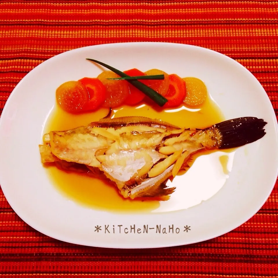 Snapdishの料理写真:ダイエットの理由☆彡初心者にも簡単なお魚 かわはぎの煮付け|naho_nonaさん