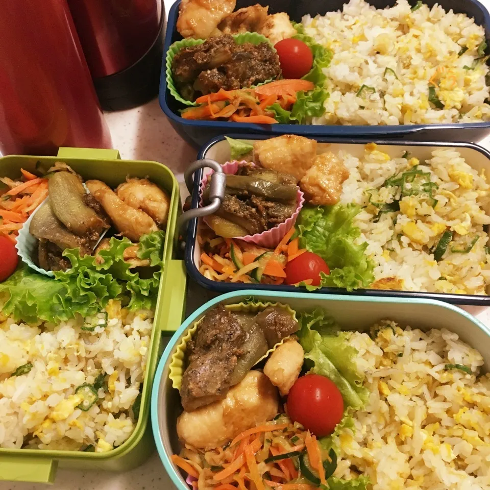 Snapdishの料理写真:今日のお仕事&学校弁当♪2018.9.11|ぐぅさん