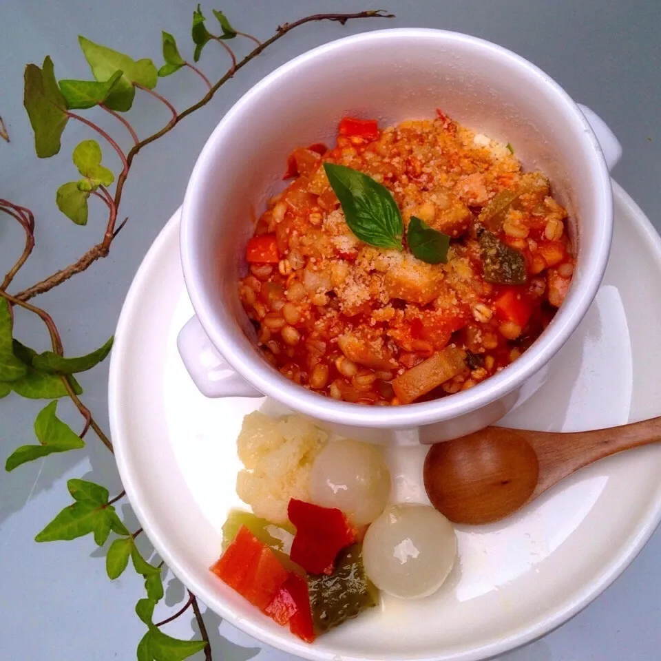 【美活GP】押し麦deトマトリゾット|りん＊さん