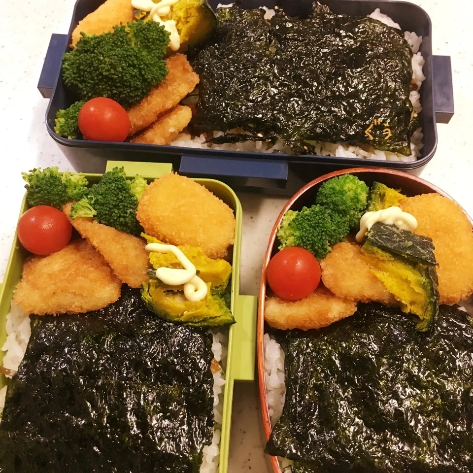 Snapdishの料理写真:今日のお仕事&学校弁当♪2018.7.5|ぐぅさん