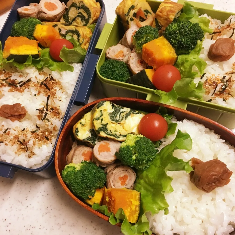 Snapdishの料理写真:今日のお仕事&学校弁当♪2018.4.26|ぐぅさん