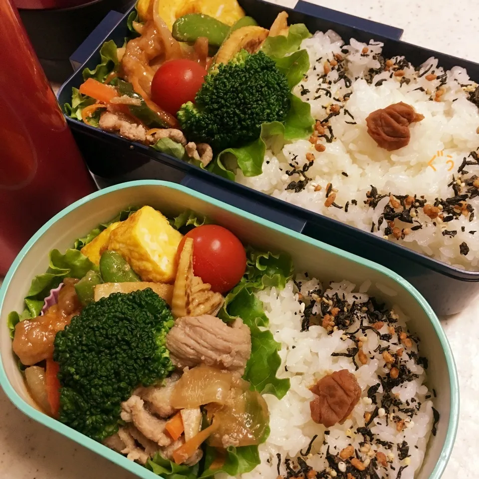 Snapdishの料理写真:今日の学校弁当♪2018.4.17|ぐぅさん