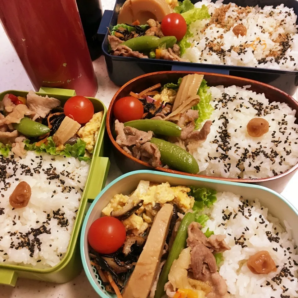 今日のお仕事&学校弁当♪2018.4.13|ぐぅさん