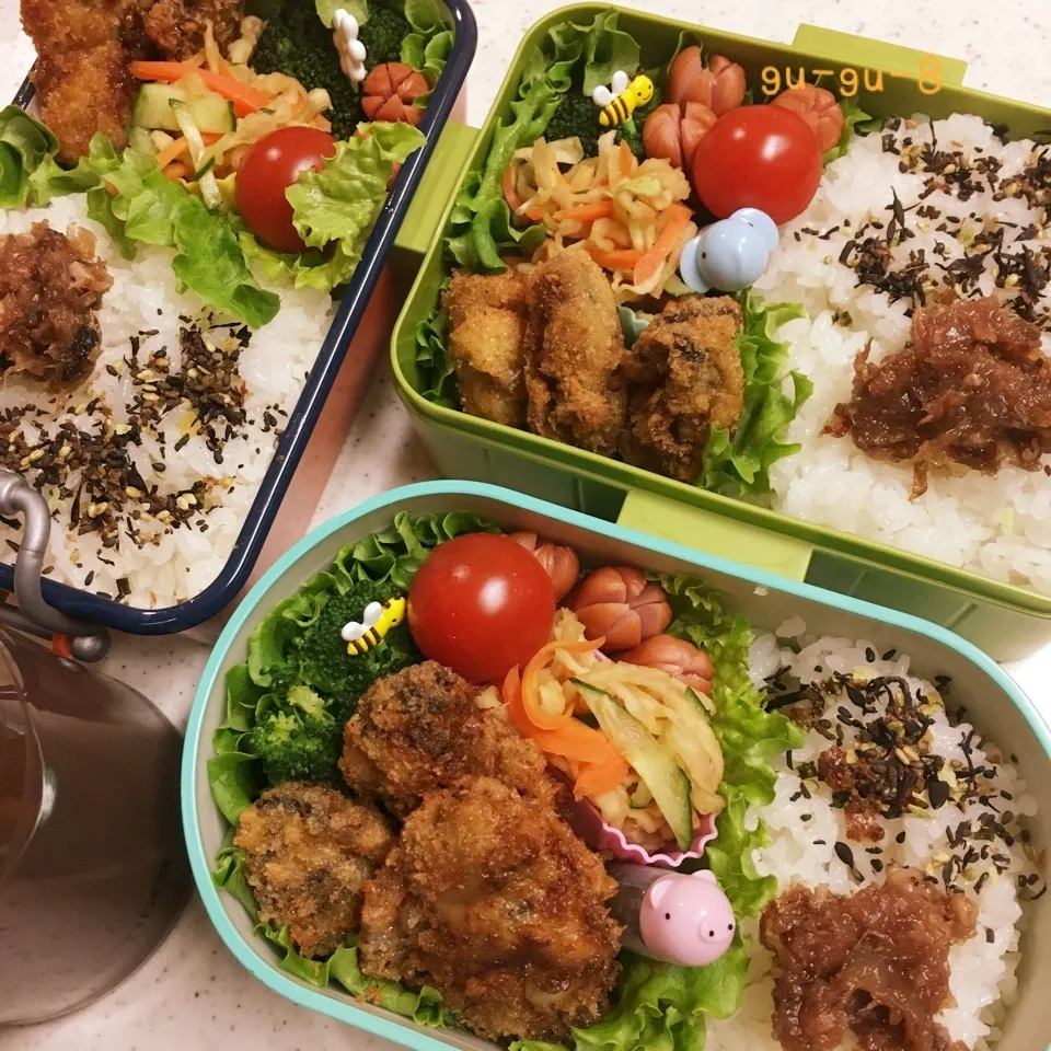 Snapdishの料理写真:今日のお仕事&留守番&社会科見学弁当♪|ぐぅさん