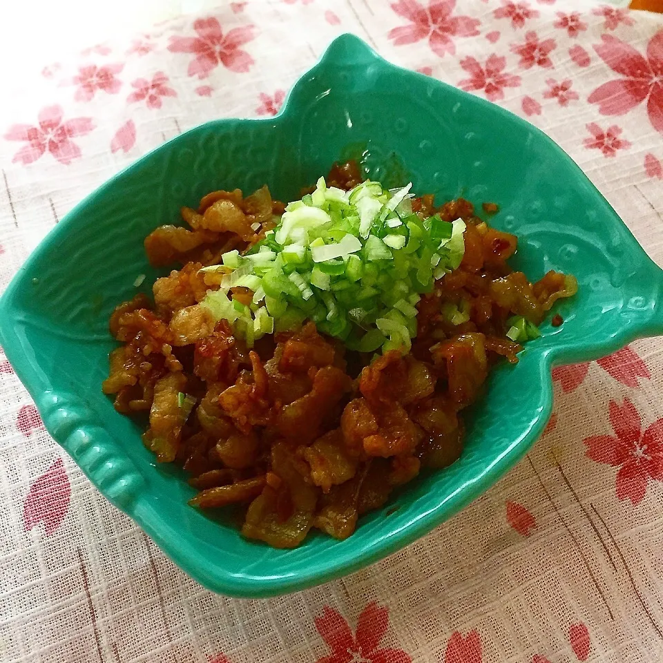 激うま〜豚バラ肉スタミナ炒め(=ﾟωﾟ*)ﾉ|ぷうさんさん