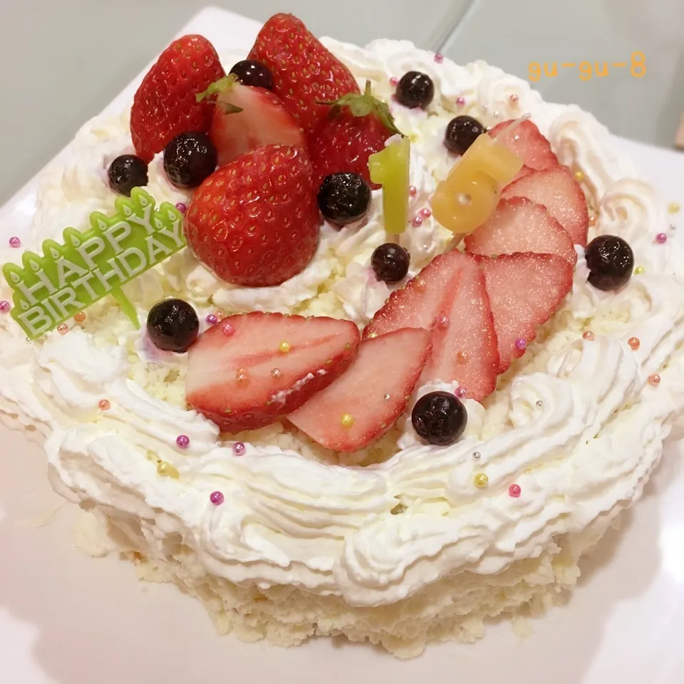 娘の誕生日ケーキ🎂2017|ぐぅさん