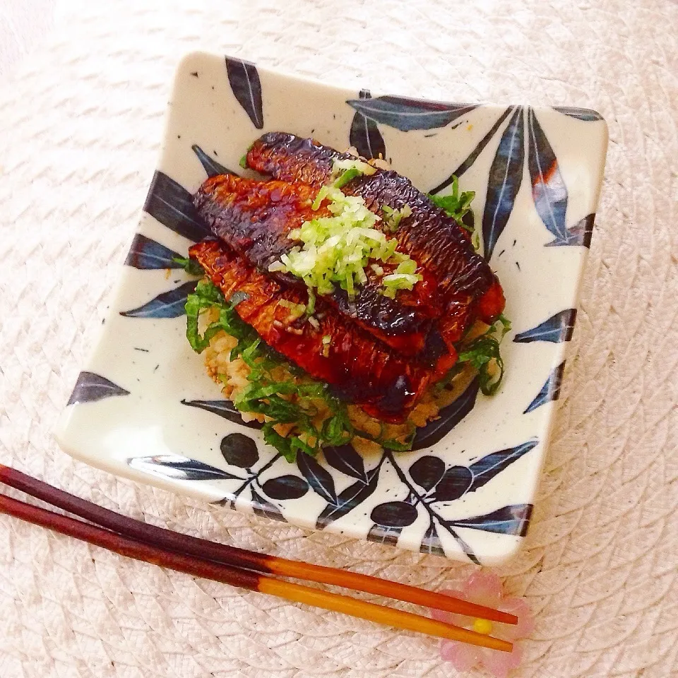 イワシの蒲焼き丼|ぷうさんさん