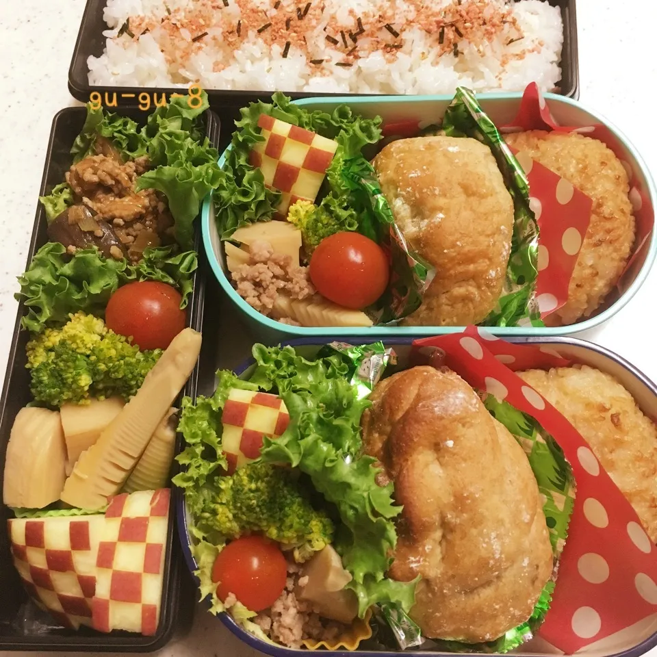 今日のお仕事&学校弁当♪|ぐぅさん