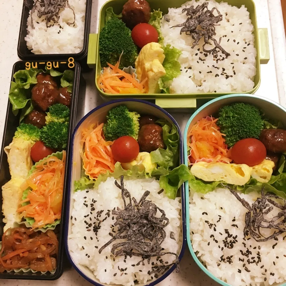 今日のお仕事&学校&留守番弁当♪|ぐぅさん