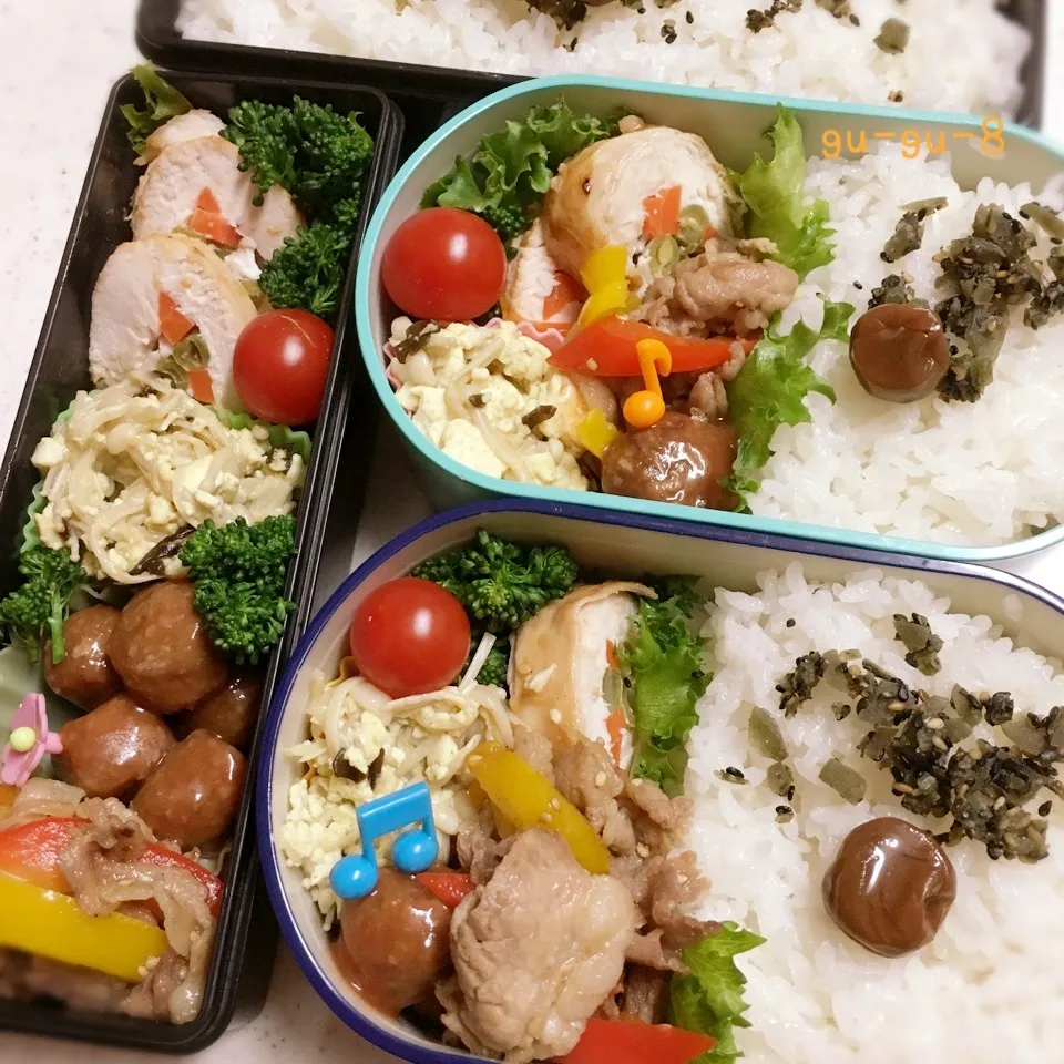 今日のお仕事&学校弁当♪|ぐぅさん