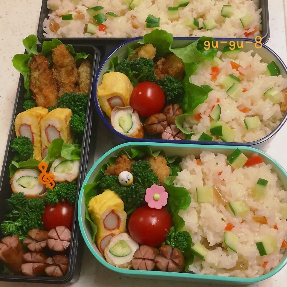 今日のお仕事&学校弁当♪|ぐぅさん