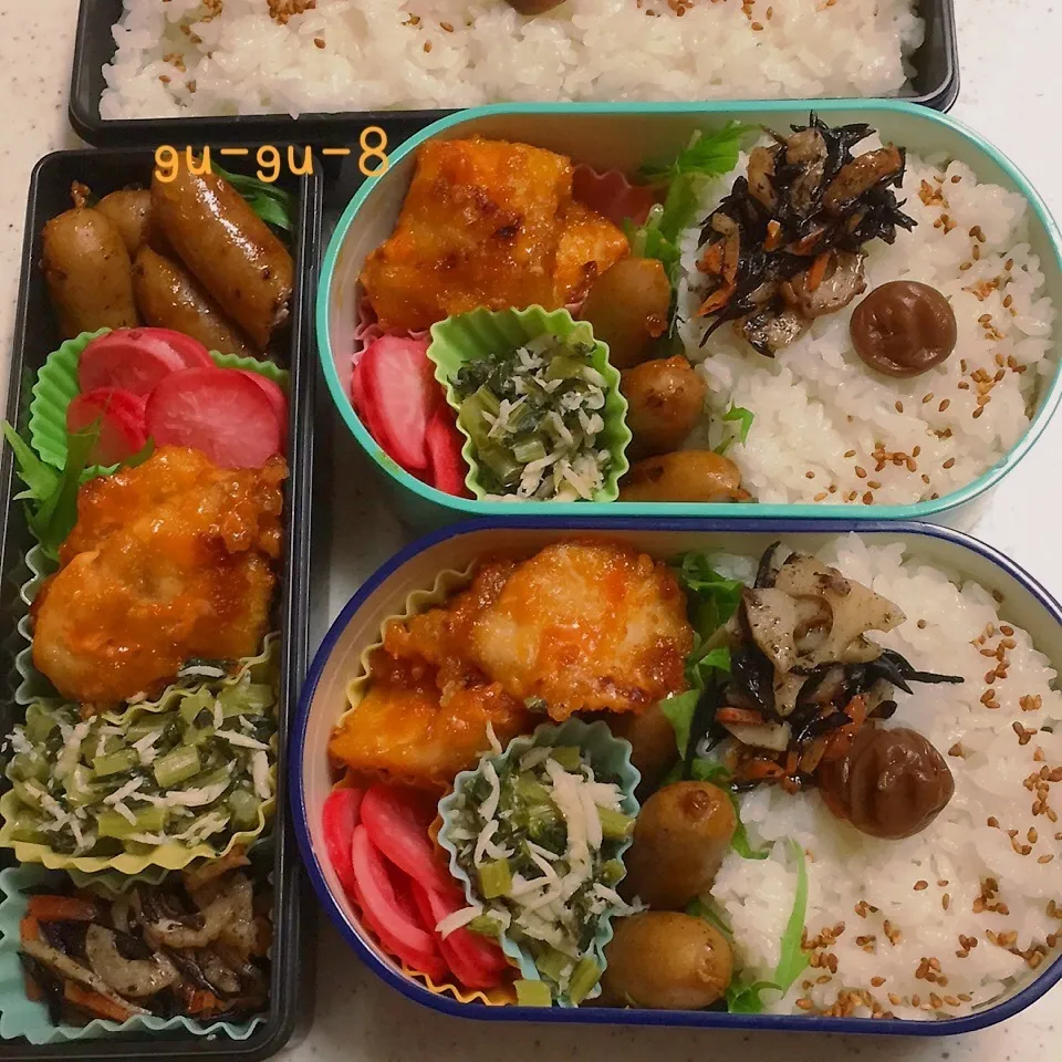 今日のお仕事&学校弁当♪|ぐぅさん