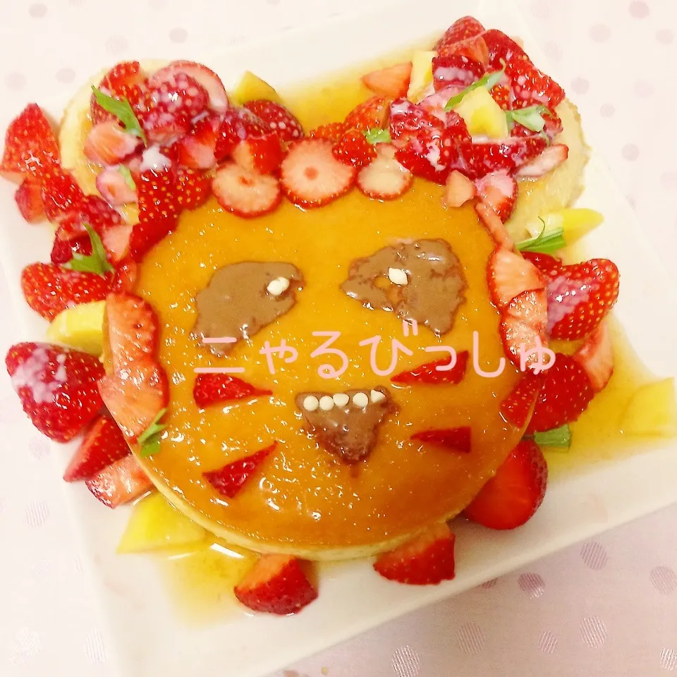 Snapdishの料理写真:プリンケーキ〜ニャルビッシュ|ぷうさんさん