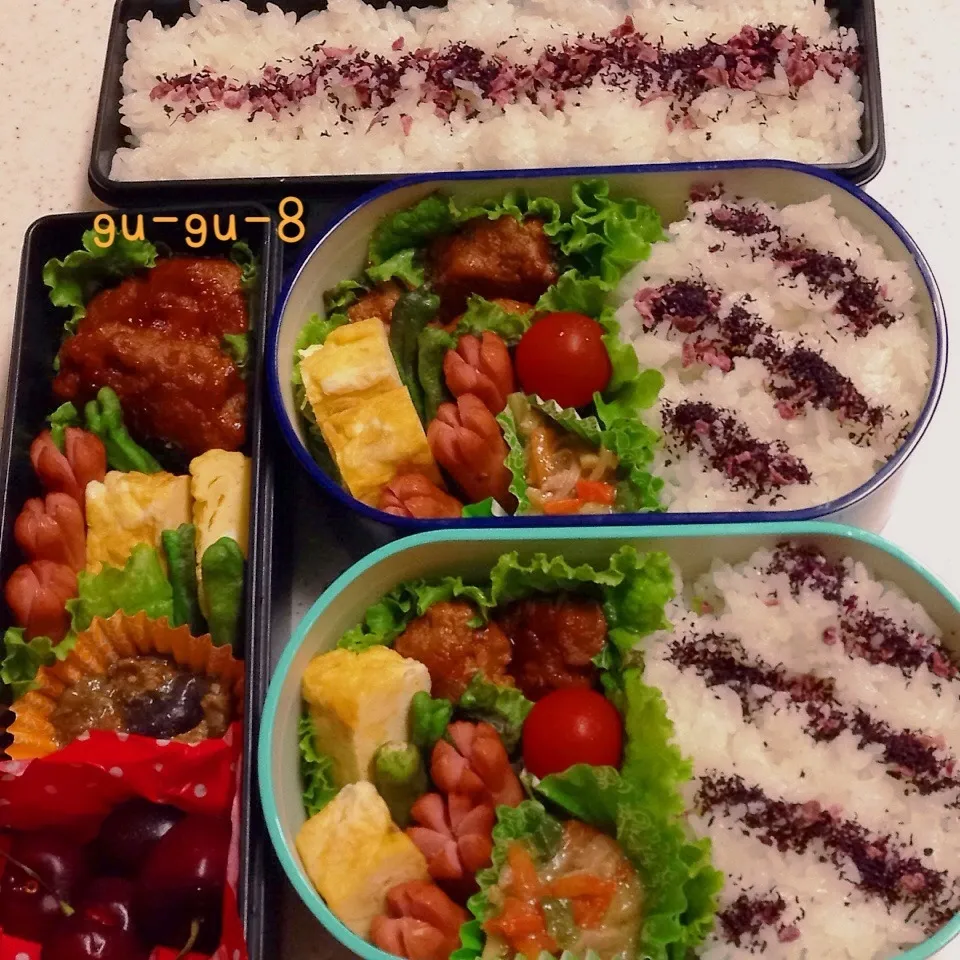 今日のお仕事＆学校弁当♪|ぐぅさん