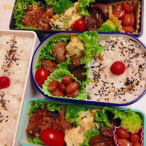 今日のお仕事＆学校弁当♪|ぐぅさん