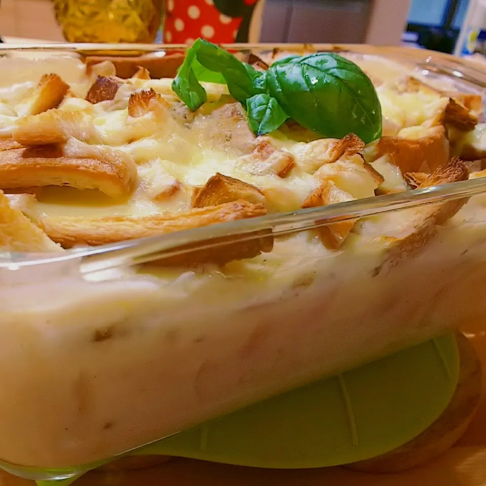 ✳️パン耳でパングラタン✳️😀|薪clubさん