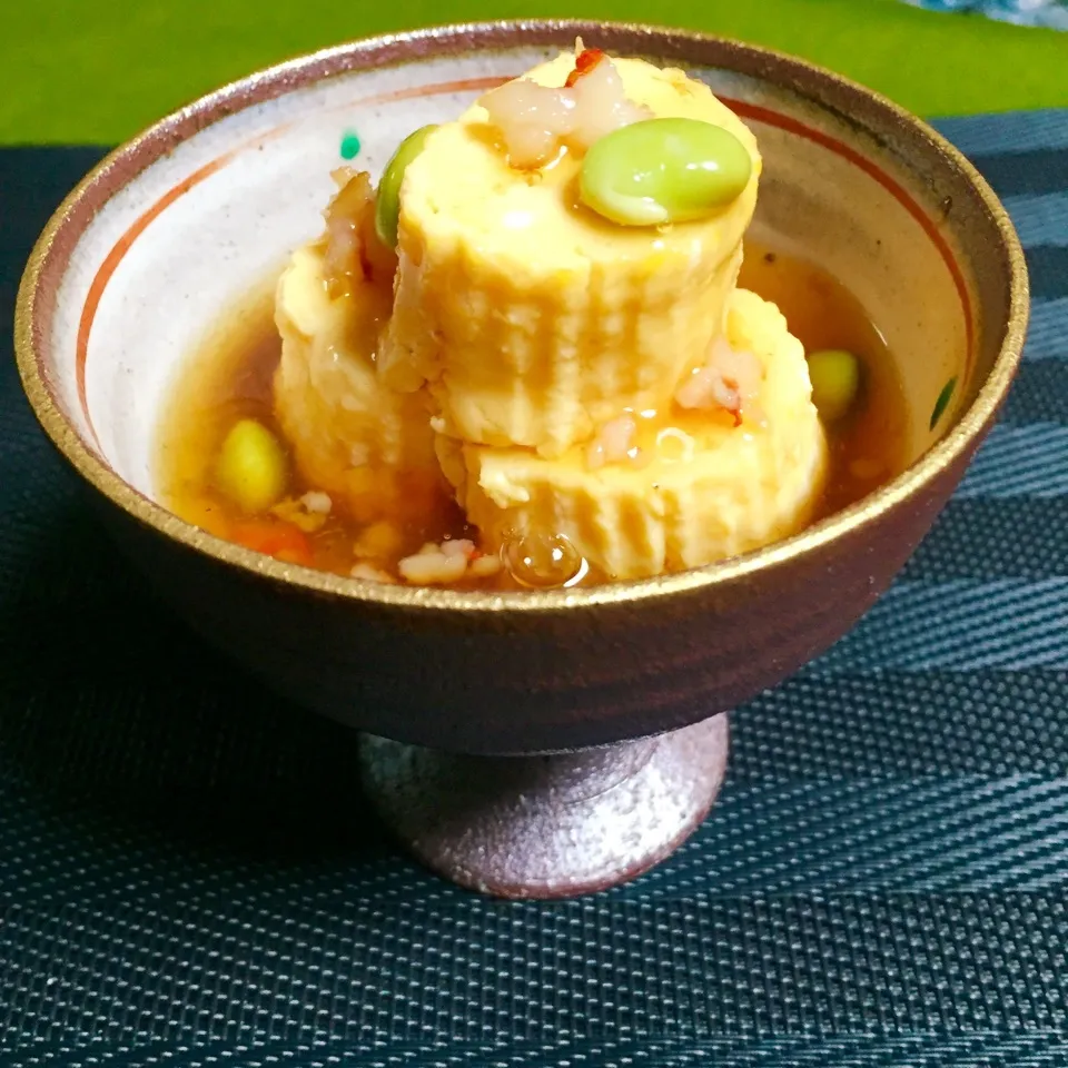 しめ卵の海老そぼろ餡掛け|Tomokoさん