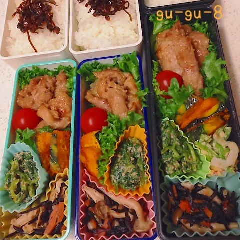 今日のお仕事＆学校弁当♪|ぐぅさん