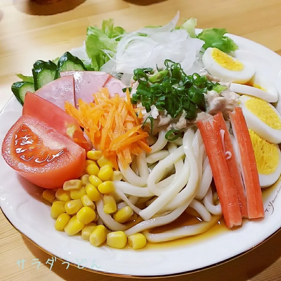 ✳️夕食はサラダうどん✳️|薪clubさん