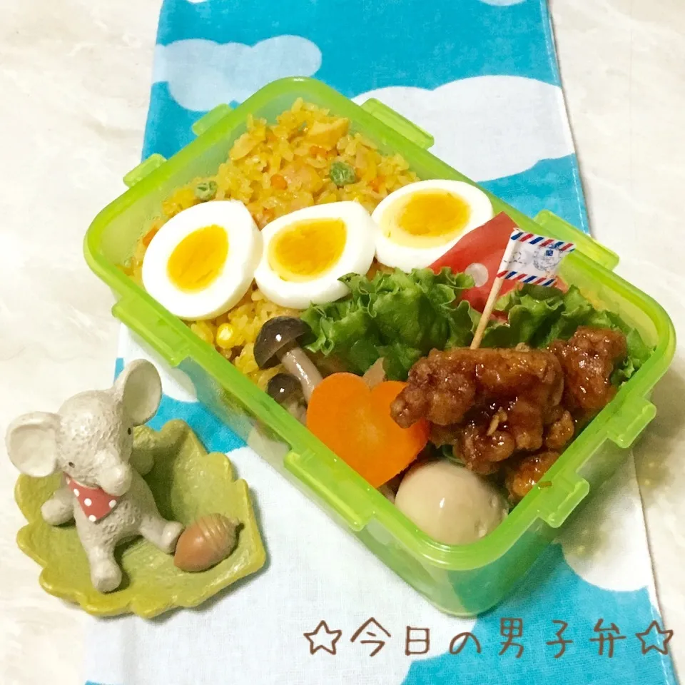 高校生男子カレーピラフ弁〜♪|りこもとさん