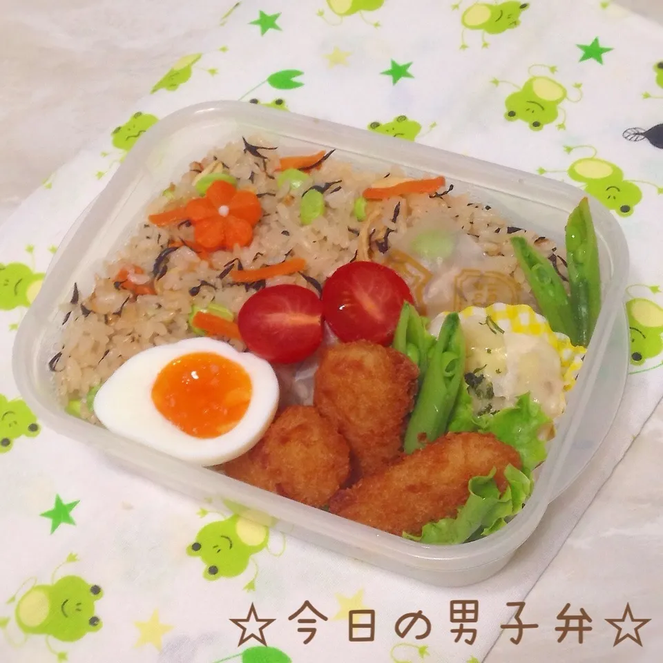 高校生男子ひじきご飯弁☆|りこもとさん