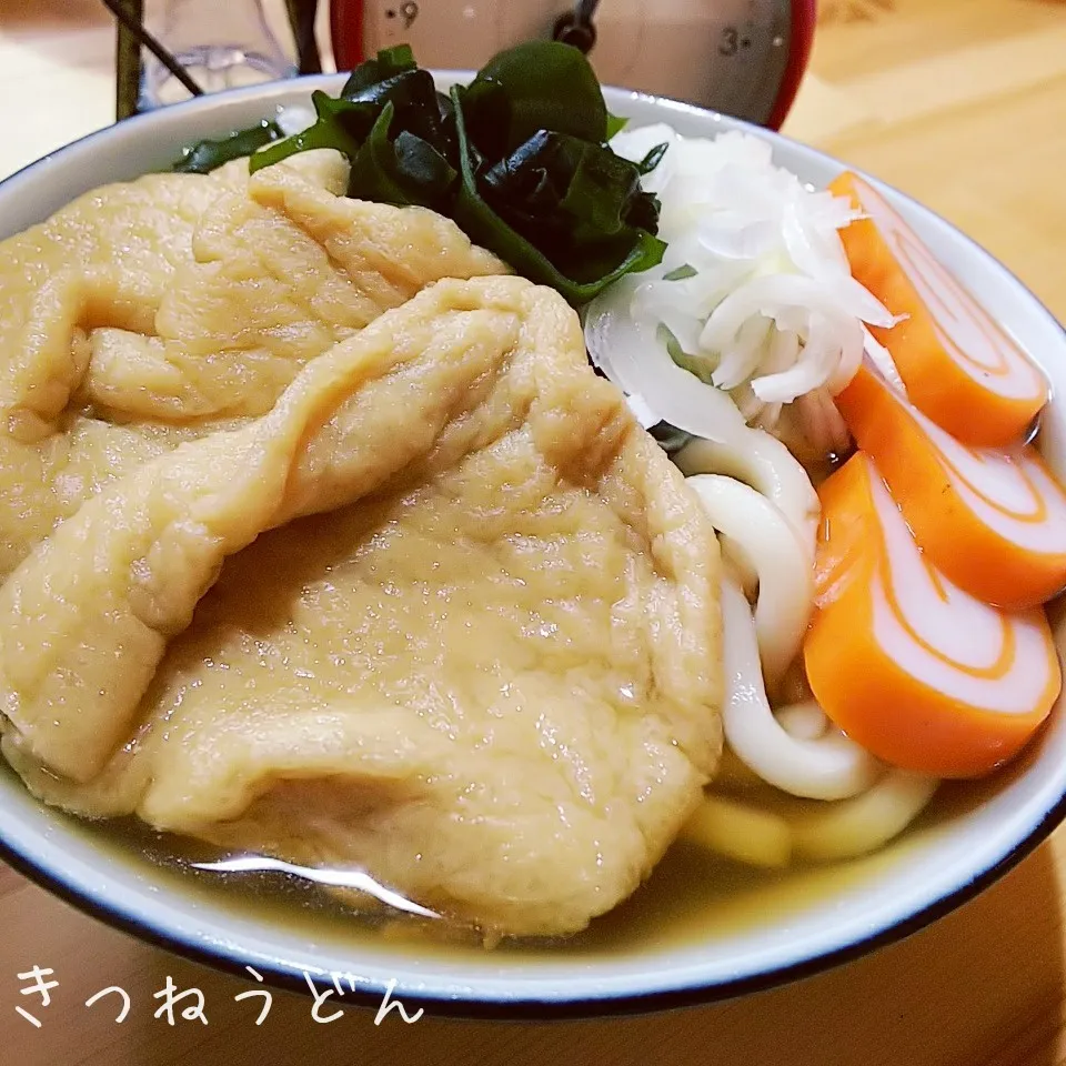 ＊甘～しょっぱいジューシーあげ＊体温まる＊きつねうどん＊|薪clubさん