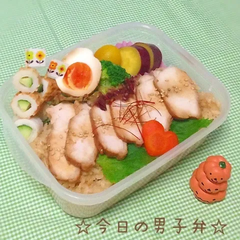 Snapdishの料理写真:高校生男子鶏めし弁☆|りこもとさん