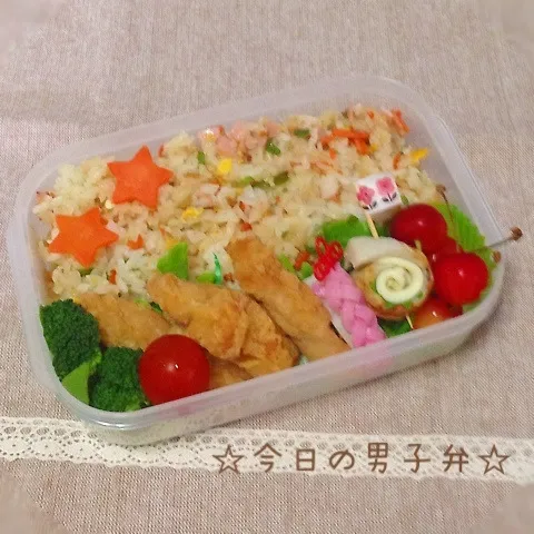 ☆高校男子炒飯弁☆|りこもとさん