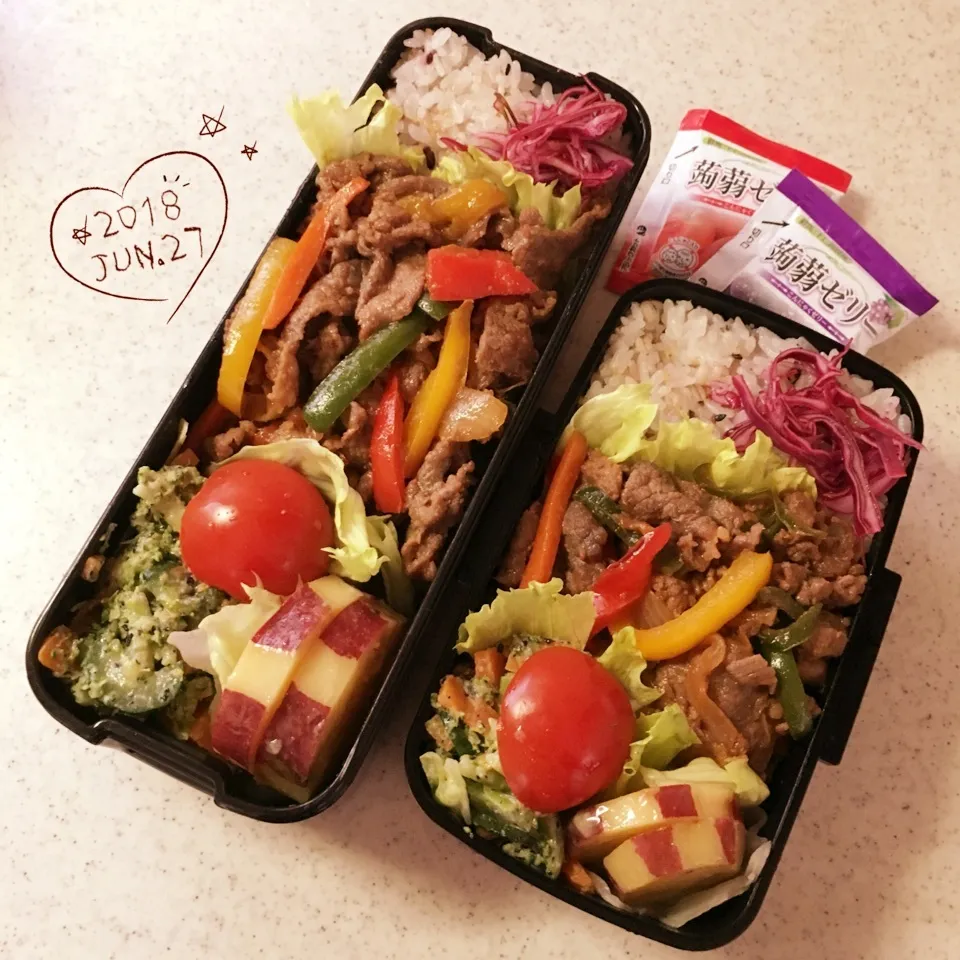 高2長男、高1次男弁当！|がおりんさん