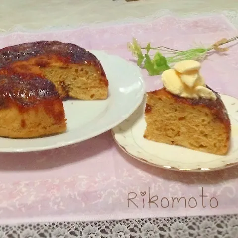 カラメルバナナケーキ♡炊飯器で‼︎|りこもとさん