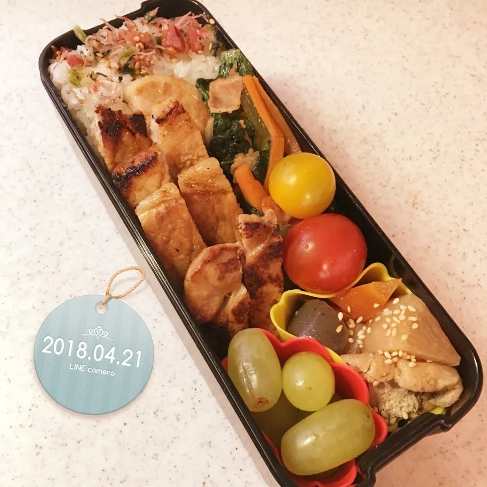 Snapdishの料理写真:高2長男弁当！|がおりんさん