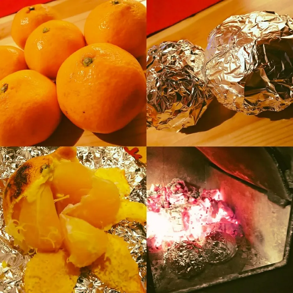 Snapdishの料理写真:🔥薪ストーブcooking🔥焼きミカン🍊|薪clubさん