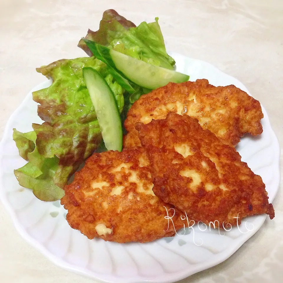 Snapdishの料理写真:ふわふわ〜♡チキンナゲット♡|りこもとさん