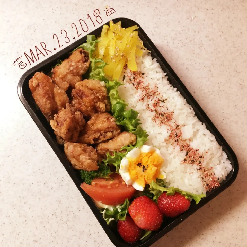 唐揚げ弁当！|がおりんさん