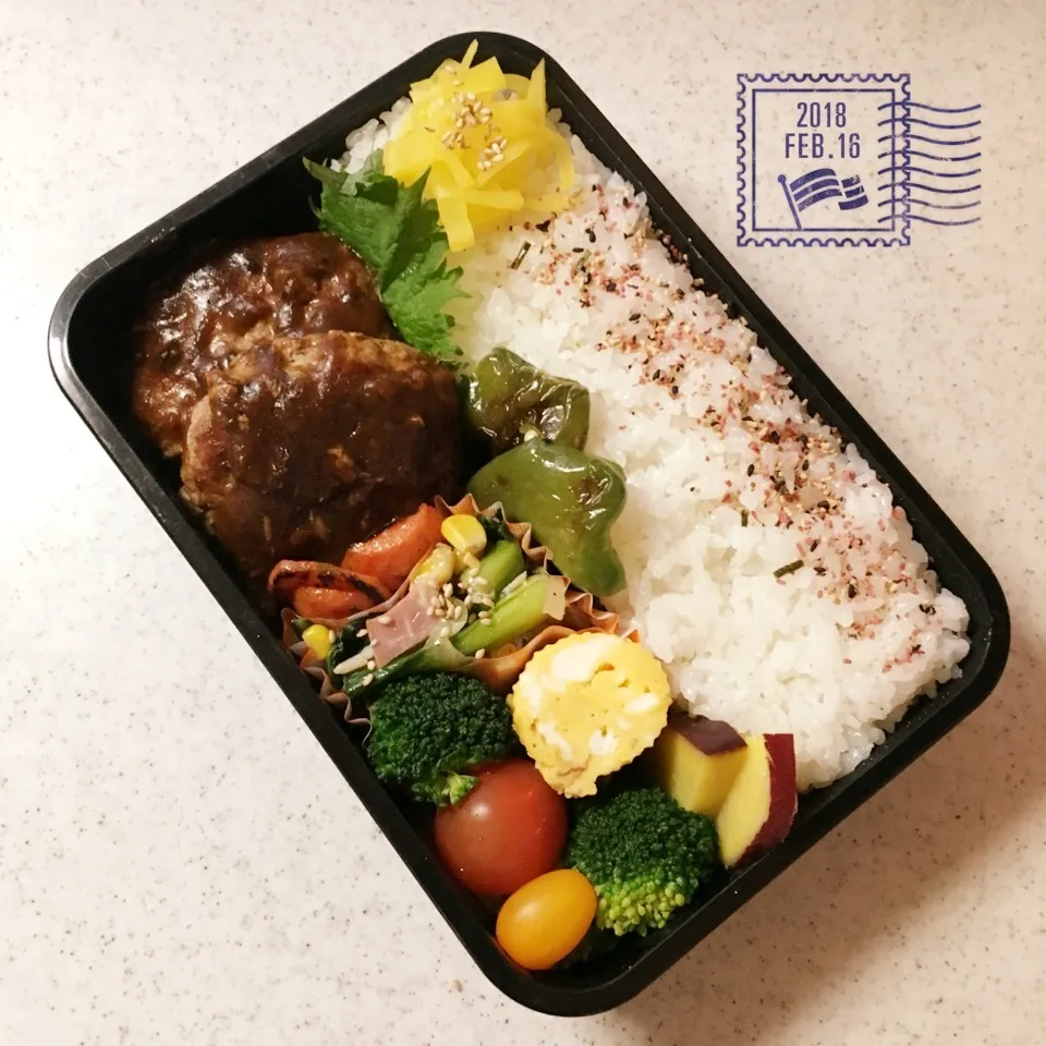 ハンバーグ弁当！|がおりんさん