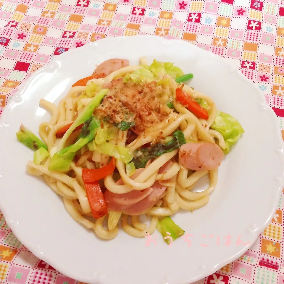 焼きうどん(*^^*)|りこもとさん