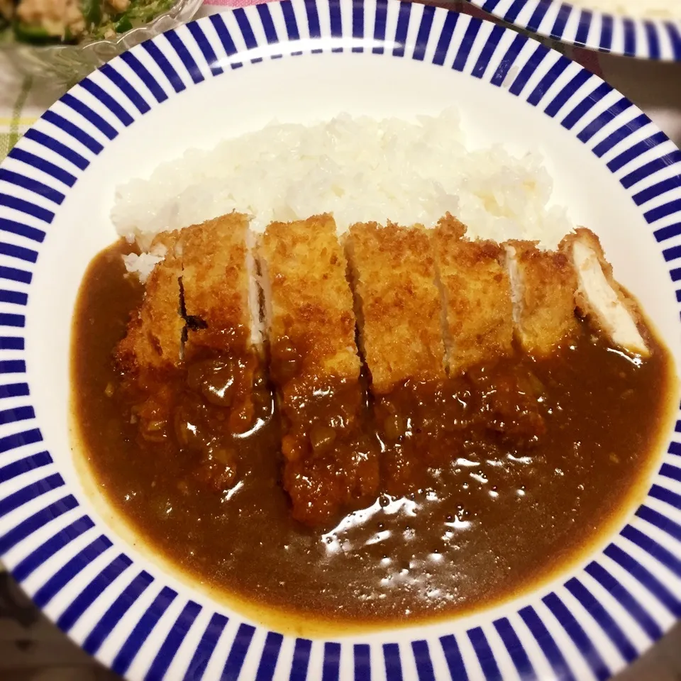 Snapdishの料理写真:チキンカツカレー|みおさん