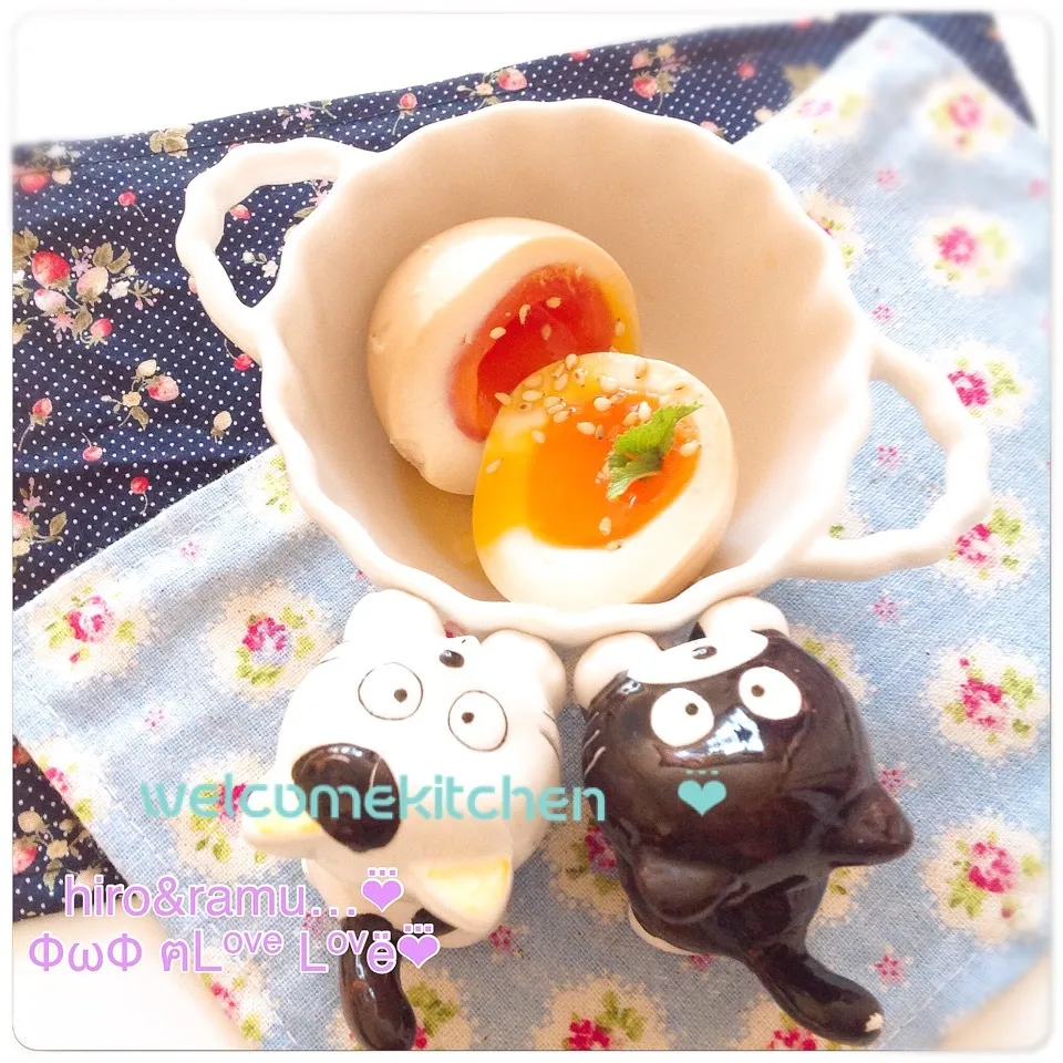 Snapdishの料理写真:🥚これを入れれば夏場でも大丈夫❤⃛とろりんちょ半熟煮卵|ヒロさん