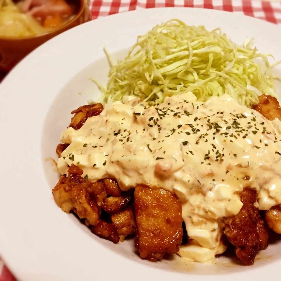 鶏胸肉で揚げないチキン南蛮♡|みおさん